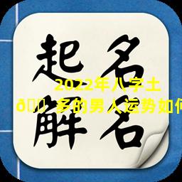 2022年八字土 🐠 多的男人运势如何